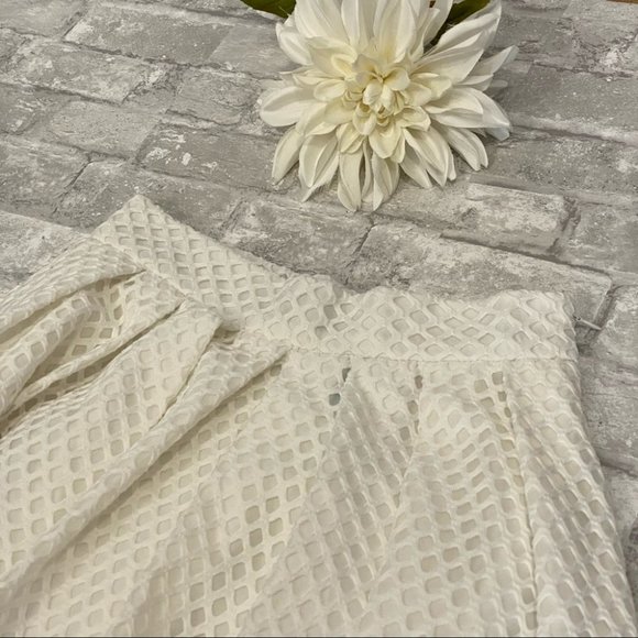 SOLD | Elegant Perforated Eyelet Poodle Skirt NWOT ⚡️HOST PICK⚡️ - Picture 4 of 14